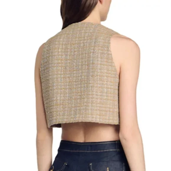 Javier Tweed Crop Top - Picture 2 of 6